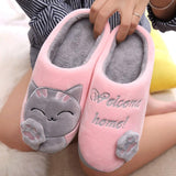 Cute Cozy Cat Paw Slippers
