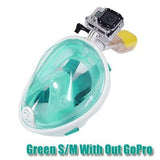 180° Anti Fog GoPro Compatible Snorkel Mask